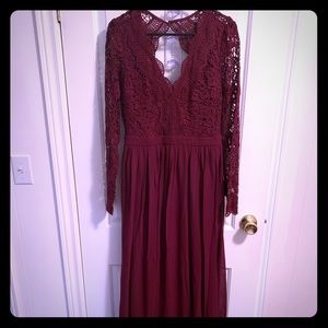 Burgundy Bridesmaid Dress